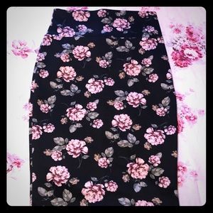Floral Pencil Skirt